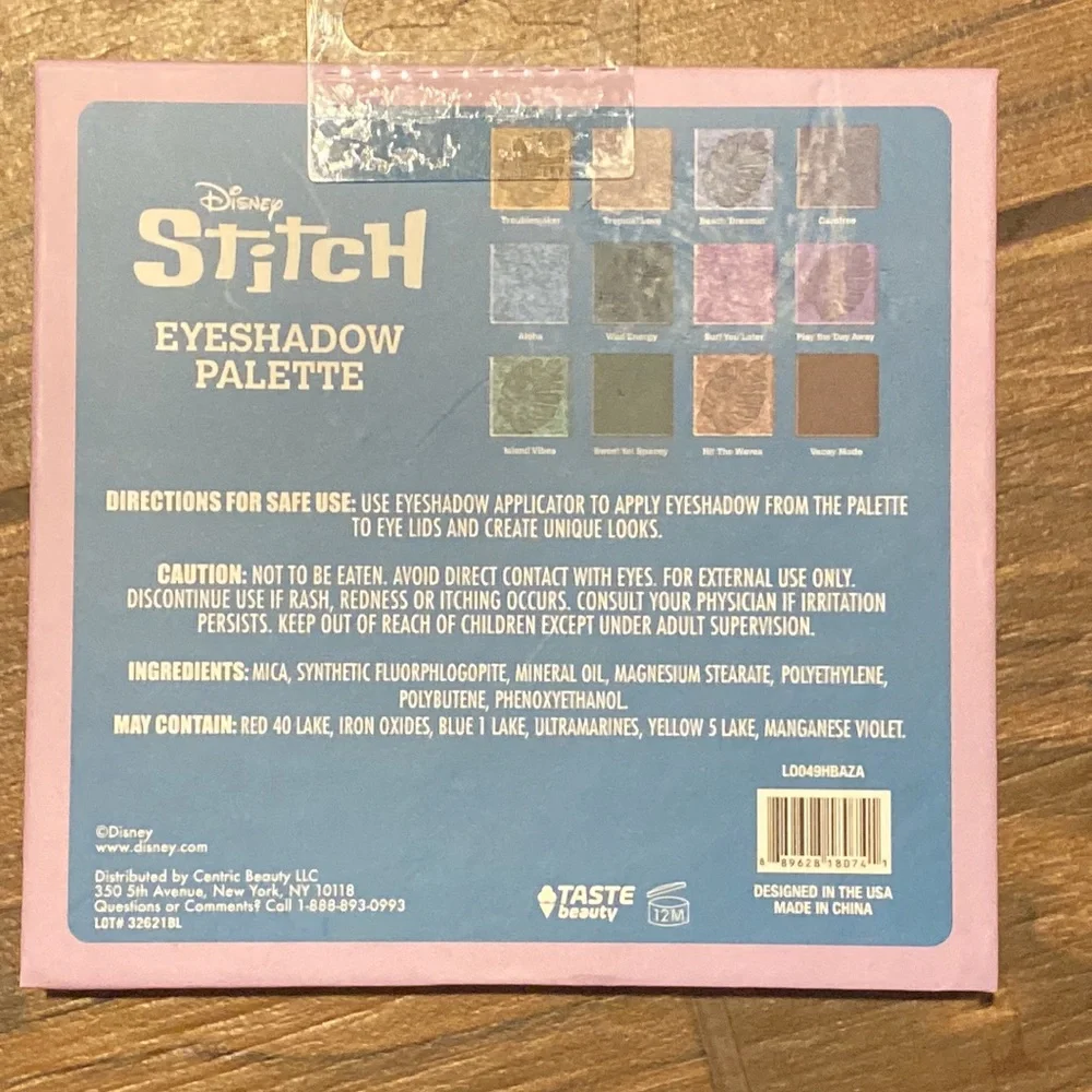 Disney Stitch Eyeshadow Palette 12 Gorgeous Shades